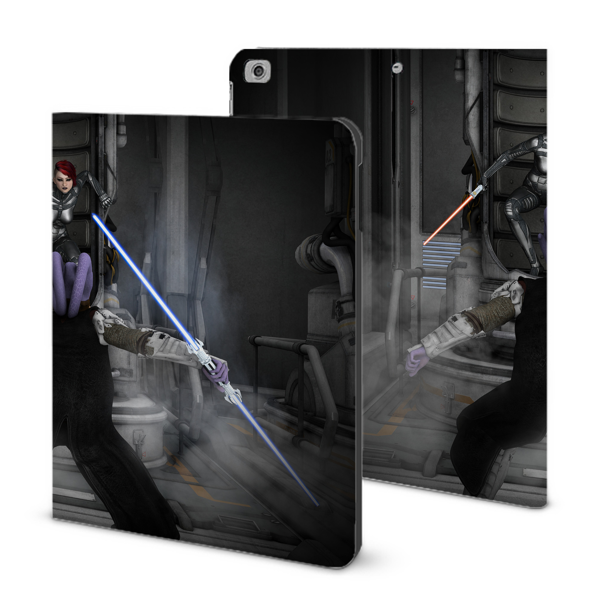 （画像用） スター・ウォーズ Star Wars IPad ケース ブック型 PUレザー TPU 耐衝撃 軽量 薄型 ペン収納なし 全面保護 IPad 各モデル対応